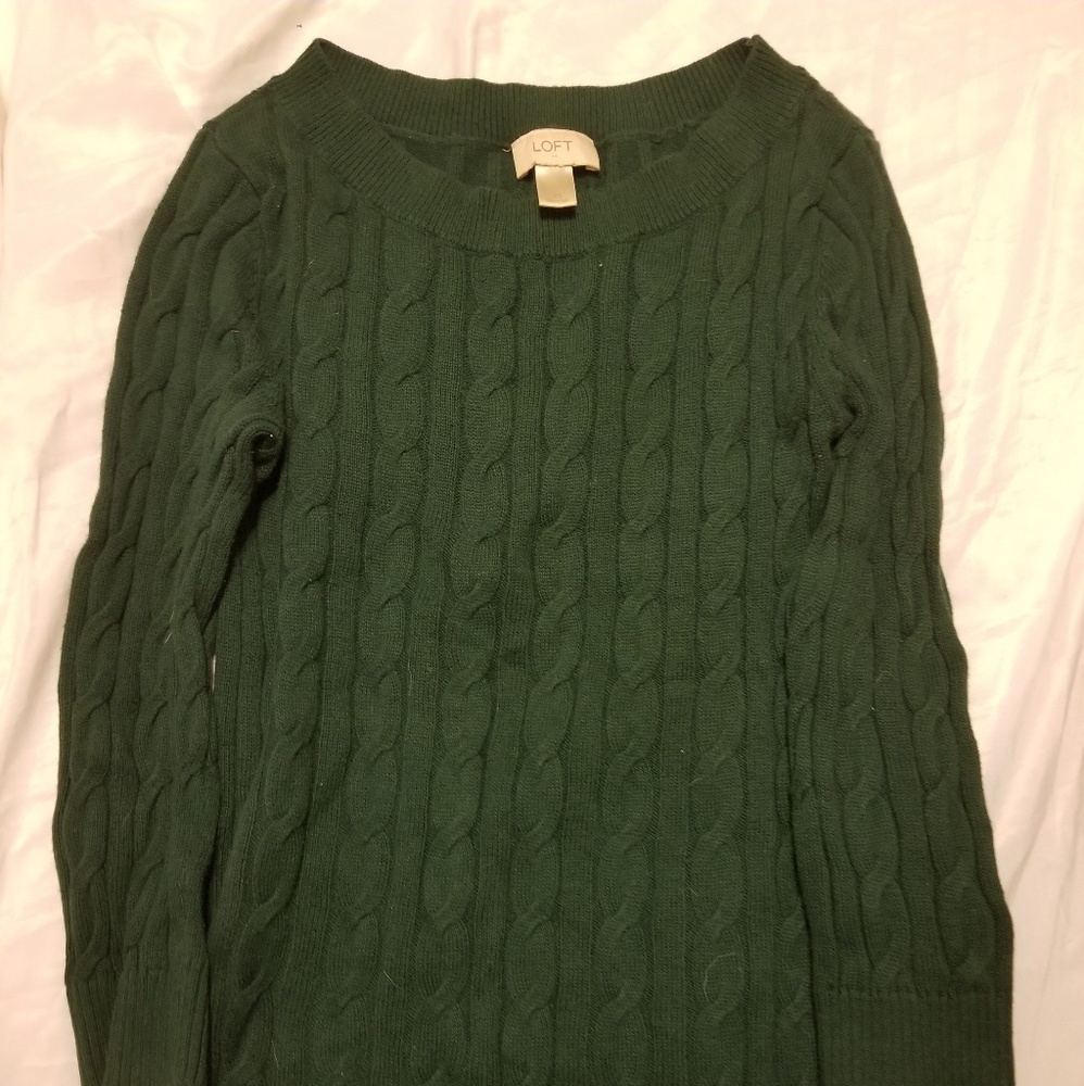 Loft Outlet XS Green Sweater